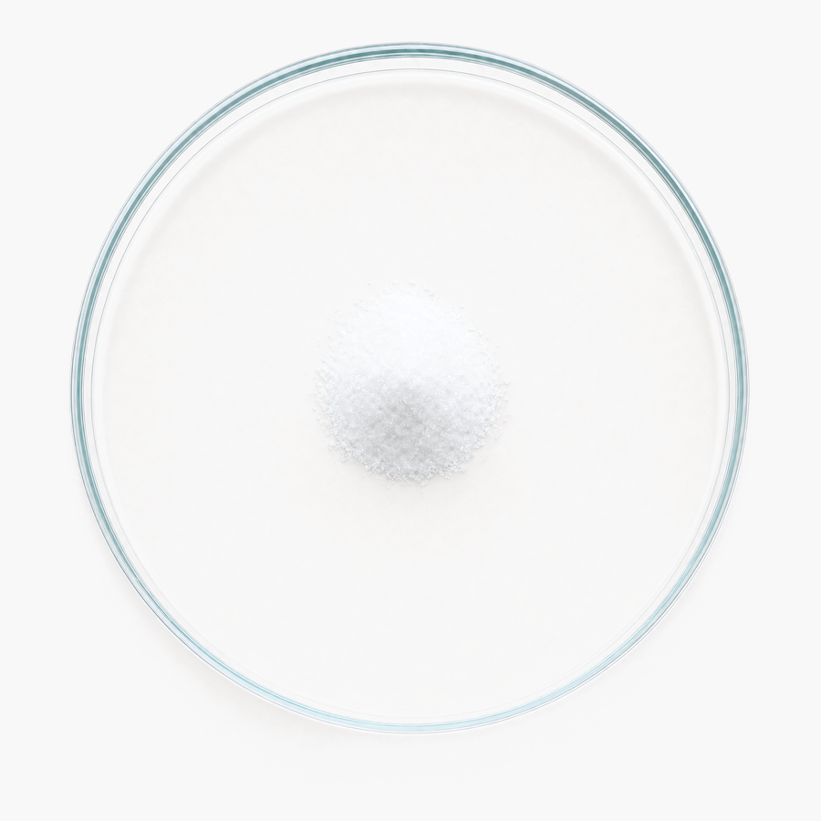Glass petri dish with finasteride