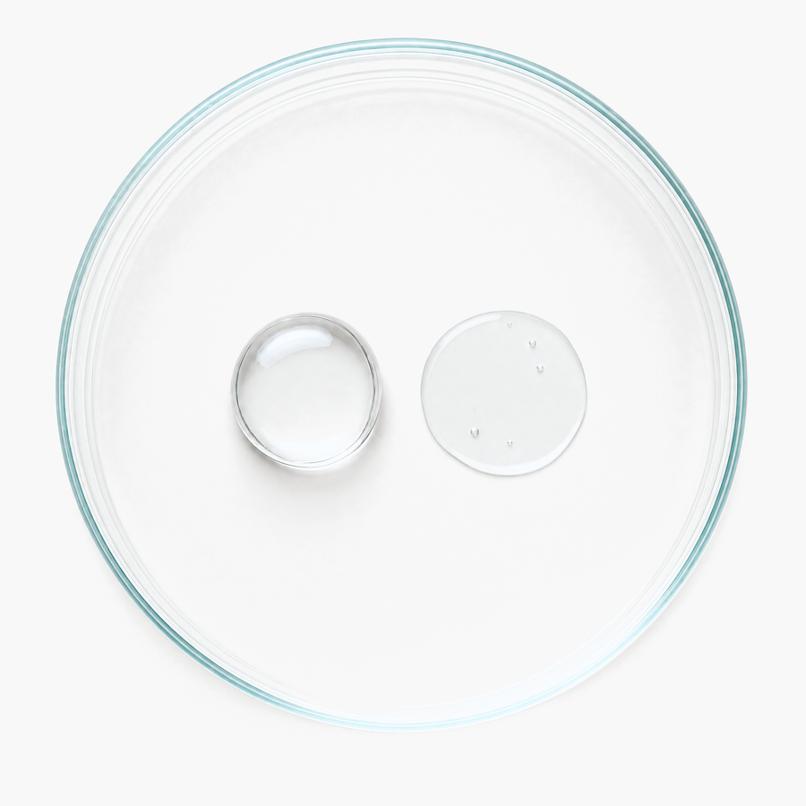 Glass petri dish with two base versions, with and without PG
